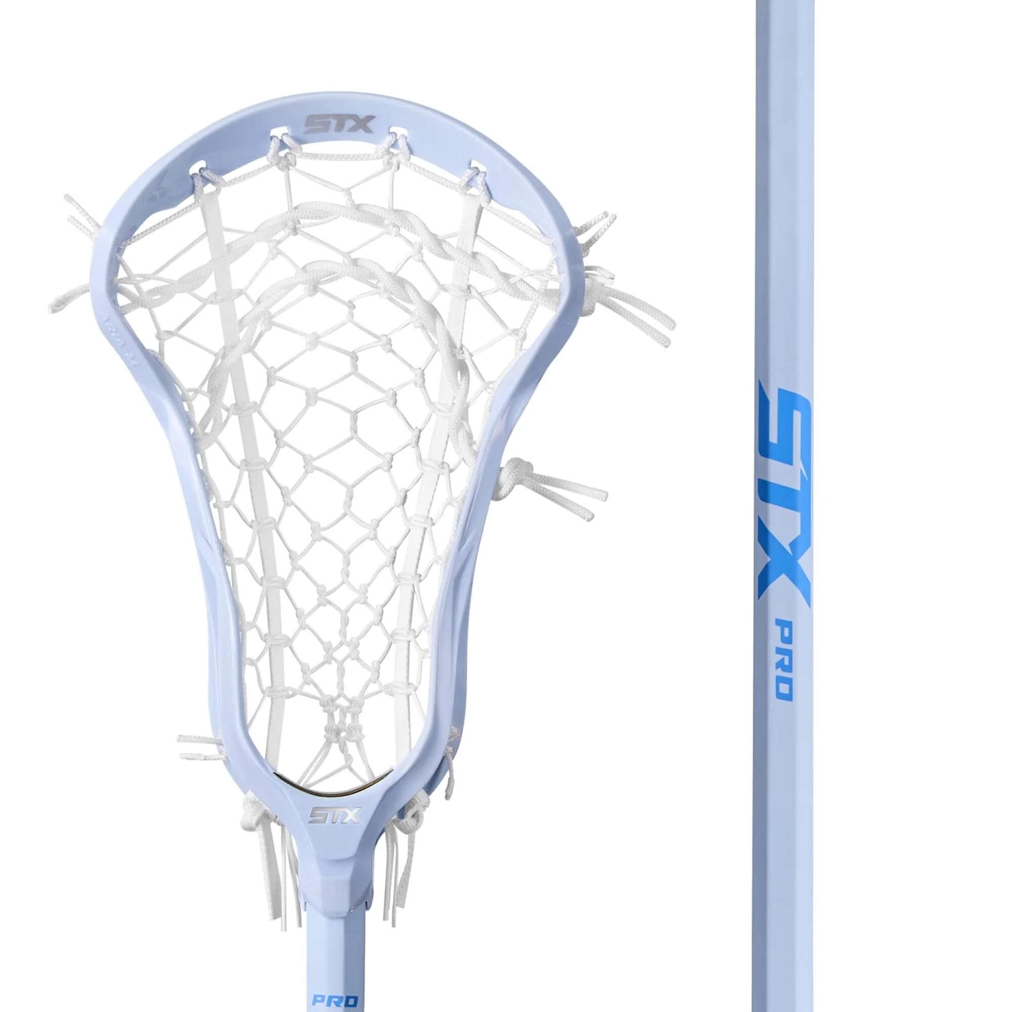 STX Aria Pro-M Pastel 10 Degree Composite Complete Women's Lacrosse Stick - Blue | Top String Lacrosse