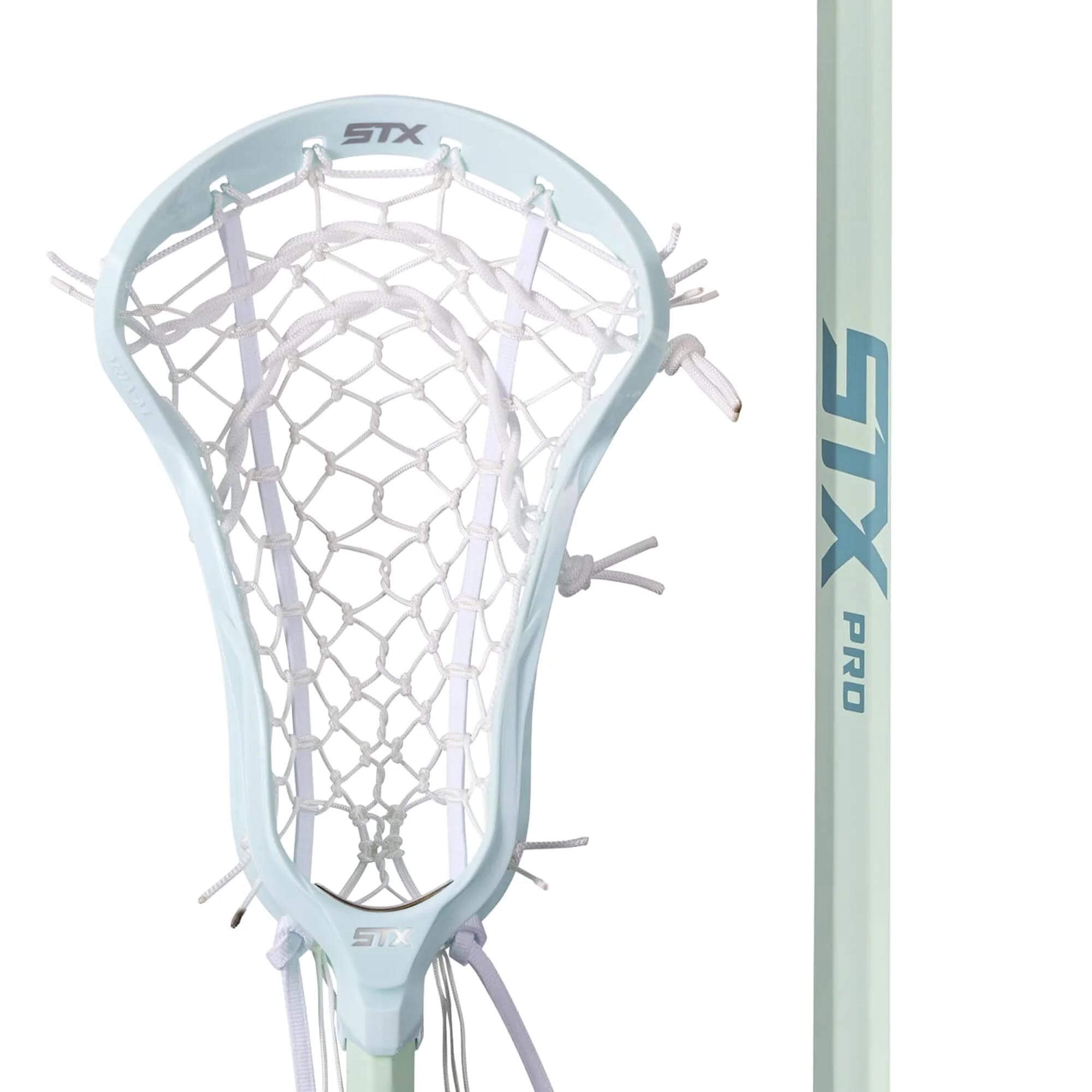 STX Aria Pro-M Pastel 10 Degree Composite Complete Women's Lacrosse Stick - Green | Top String Lacrosse