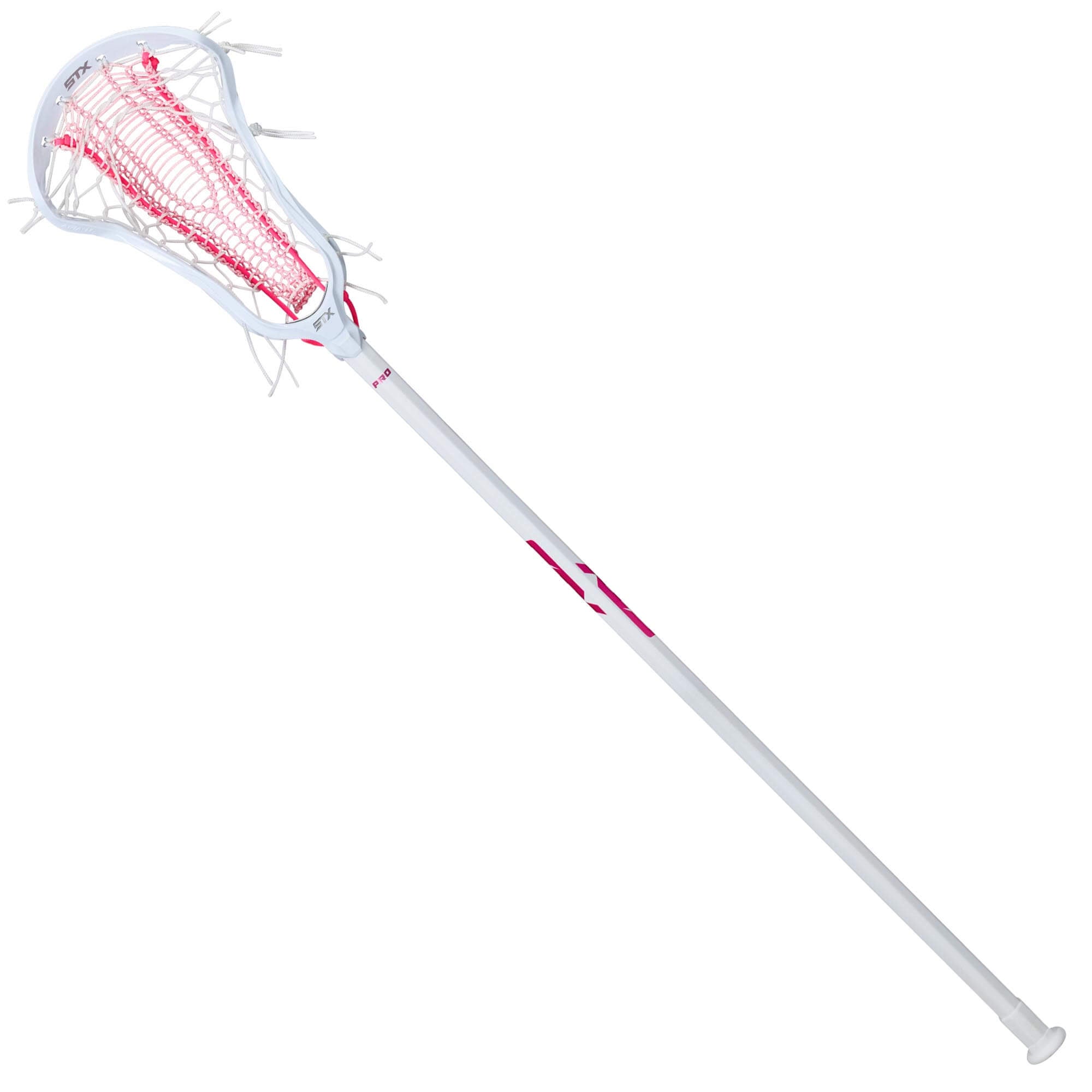 STX Aria Pro-M Pink X Armor Mesh 10 Degree Composite Complete Women's Lacrosse Stick | Top String Lacrosse