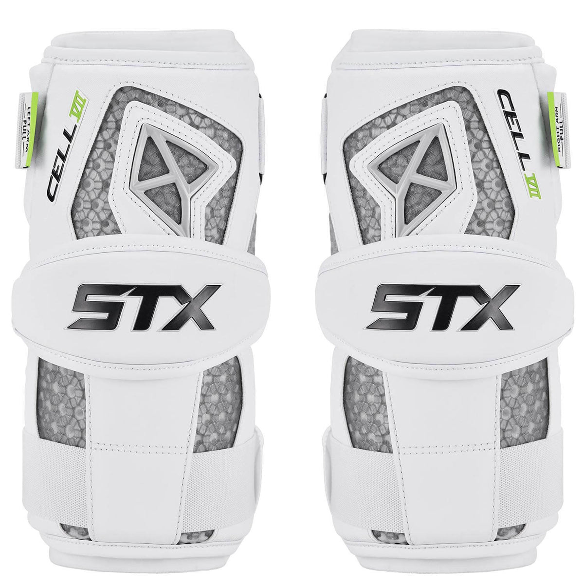 STX Cell VII Lacrosse Arm Pads - white | Top String Lacrosse