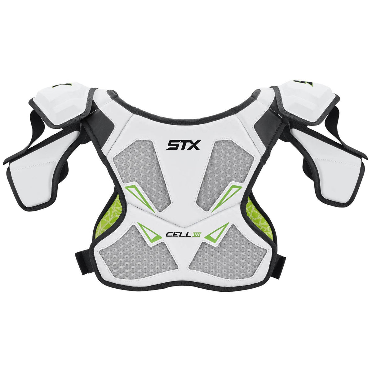 STX Cell VII Lacrosse Shoulder Pads - white | Top String Lacrosse
