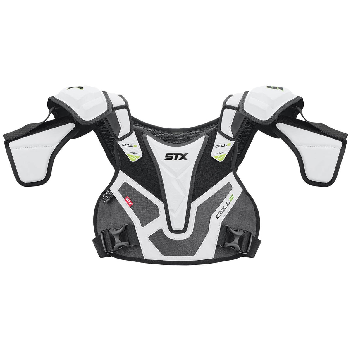 STX Cell VII Lacrosse Shoulder Pads - white | Top String Lacrosse
