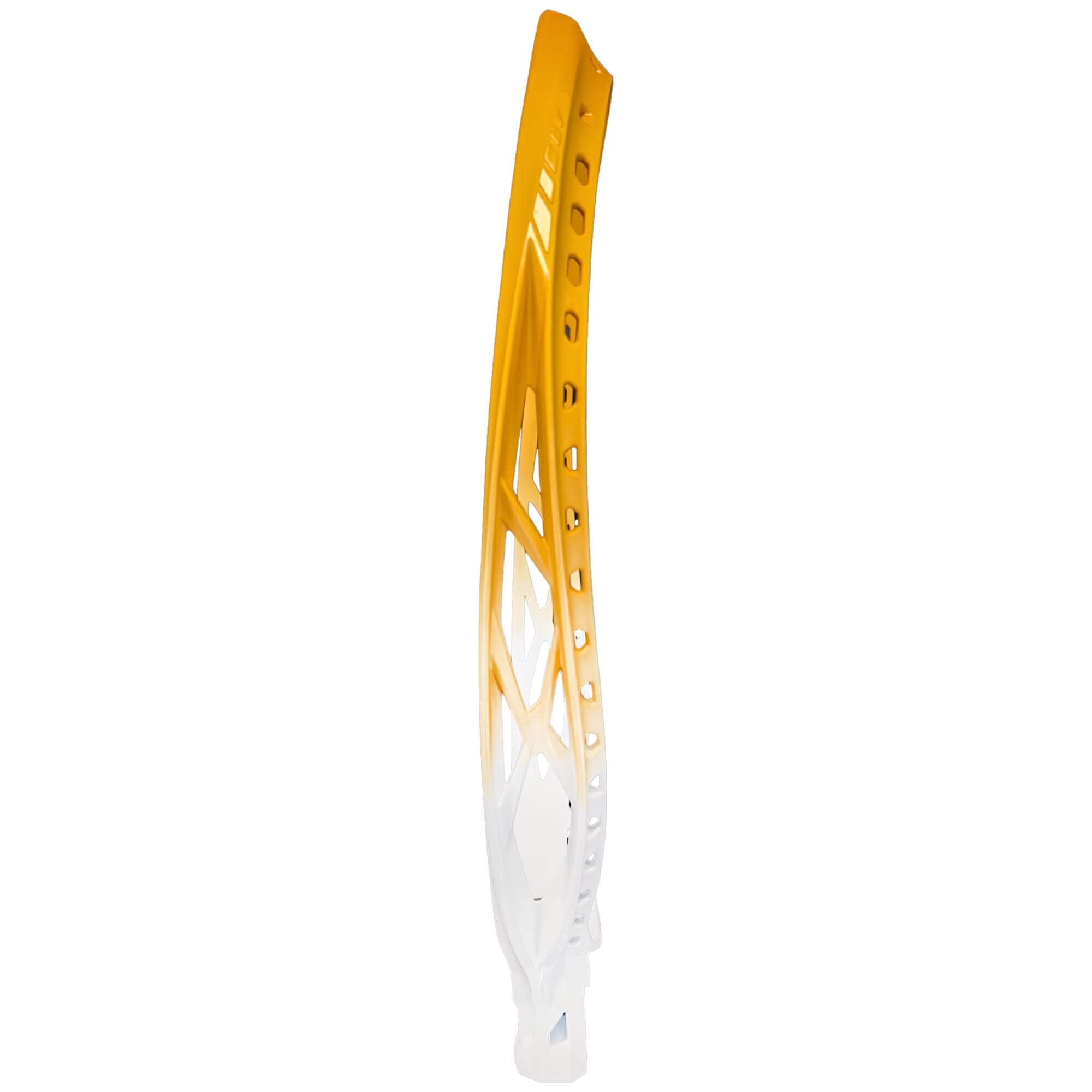 STX Eclipse 3 Dyed Goalie Lacrosse Head - Athletic Gold - White  | Top String Lacrosse