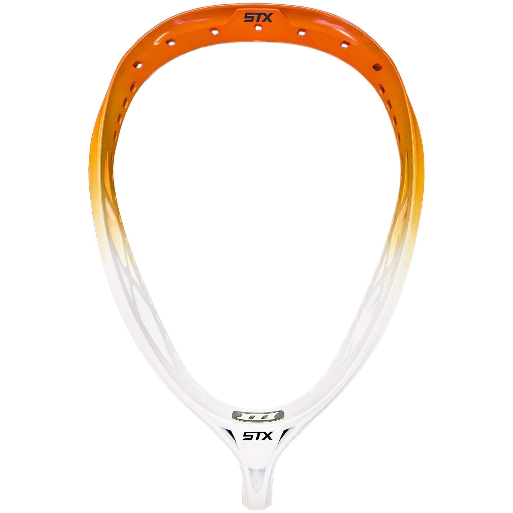 STX Eclipse 3 Dyed Goalie Lacrosse Head - Orange - White | Top String Lacrosse