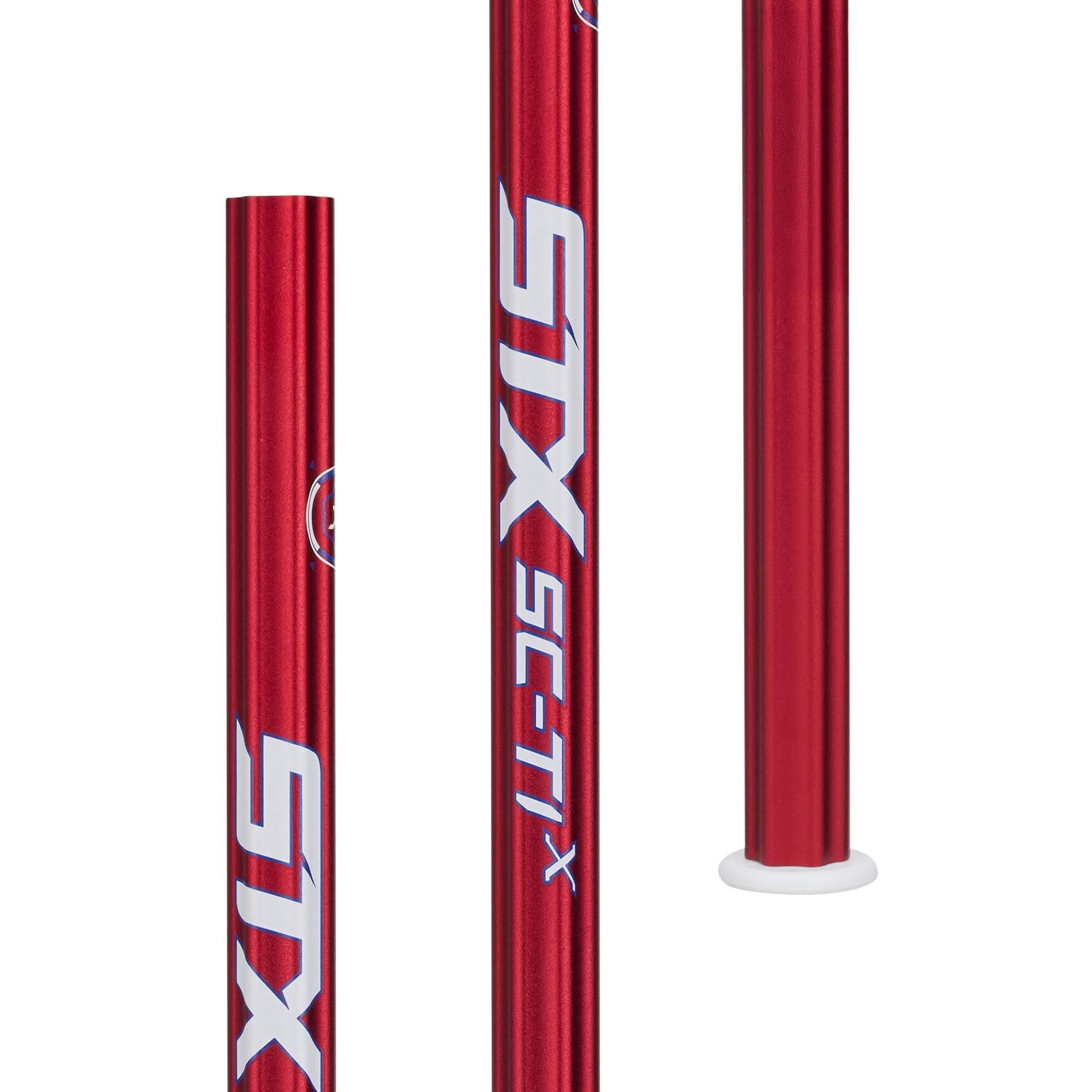 STX Sc-Ti X USA Red LE Attack Lacrosse Shaft | Top String Lacrosse