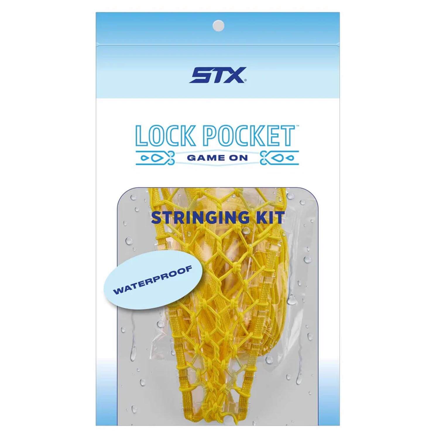 STX Waterproof Lock Pocket Women's Lacrosse Stringing Kit - Yellow | Top String Lacrosse