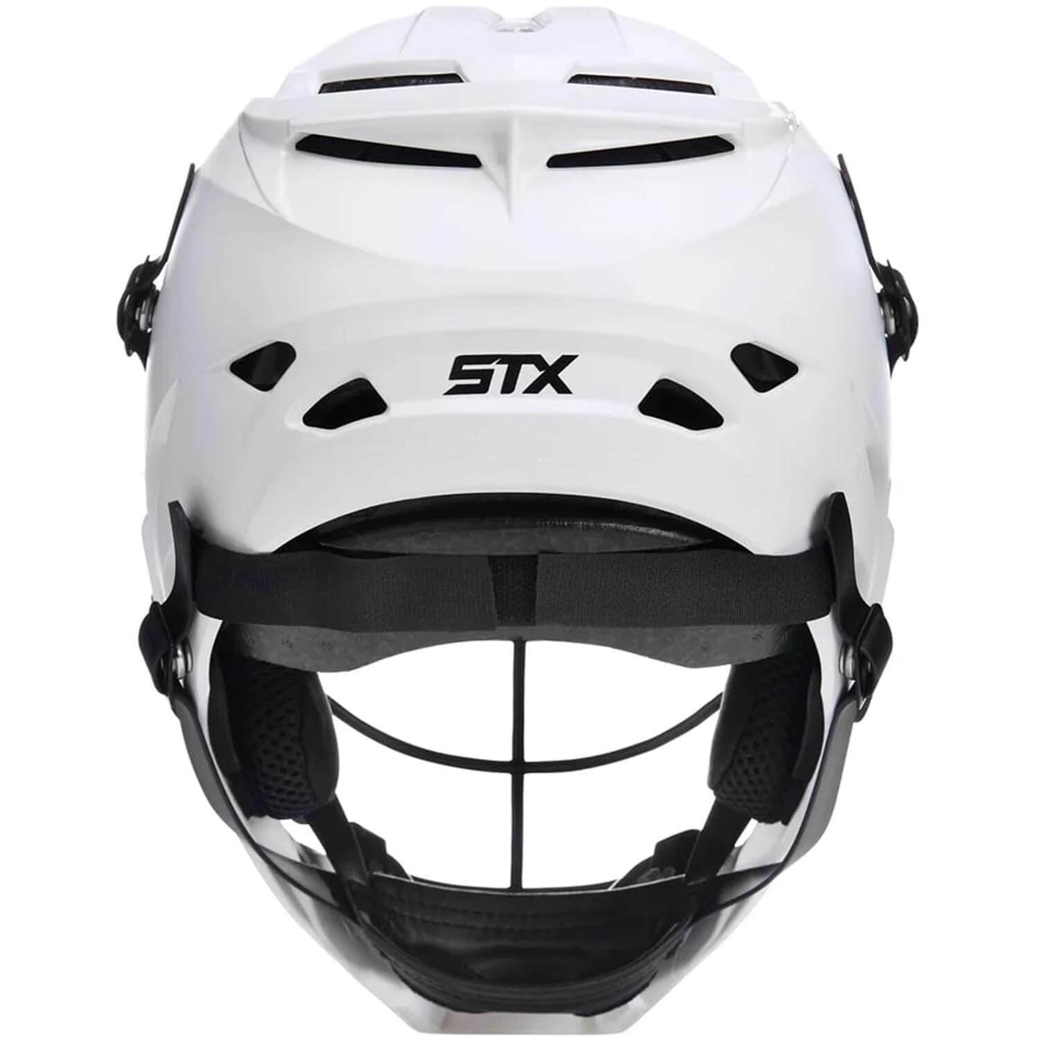 STX Rival Jr Youth White Lacrosse Helmet | Top String Lacrosse