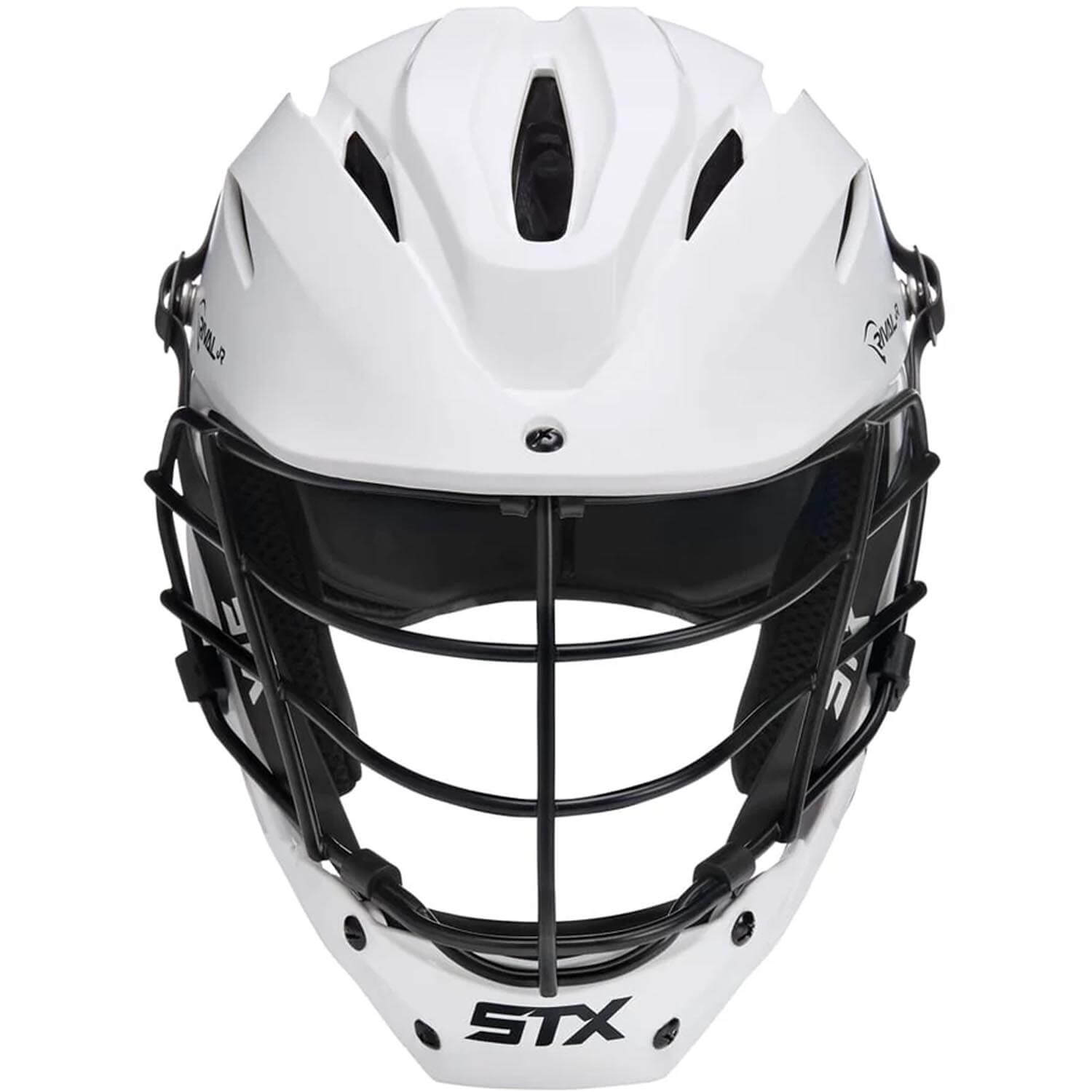 STX Rival Jr Youth White Lacrosse Helmet | Top String Lacrosse