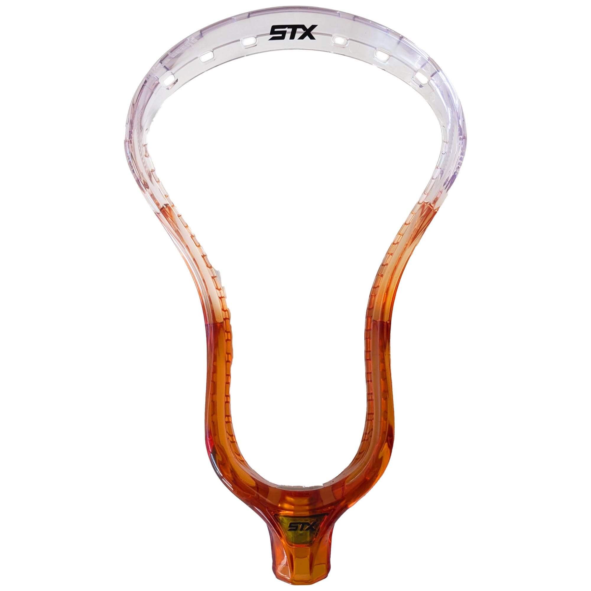 STX Stallion Prism Dyed Lacrosse Head - Orange Fade | Top String Lacrosse