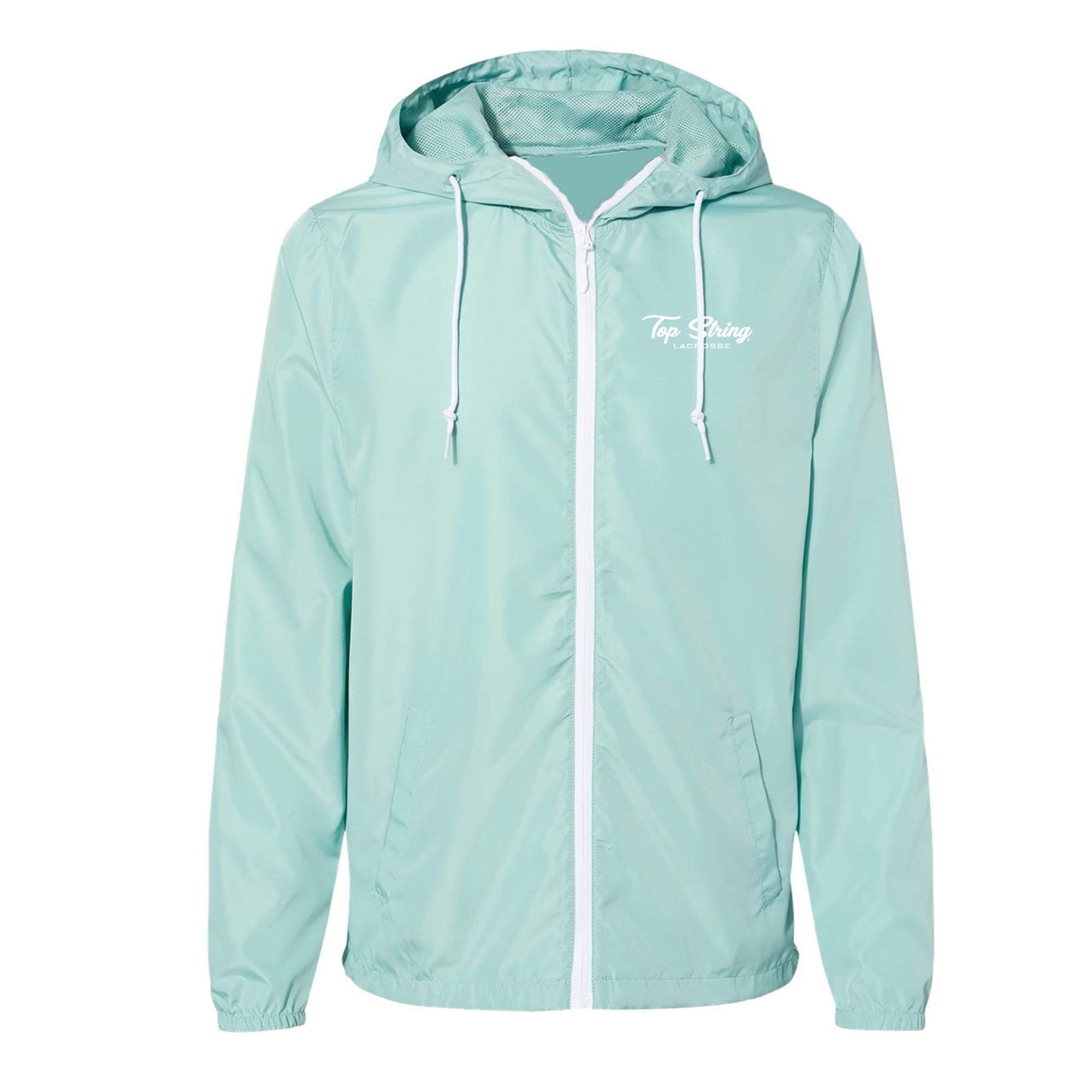 Top String Lacrosse Lightweight Windbreaker Full-Zip Jacket - Mint