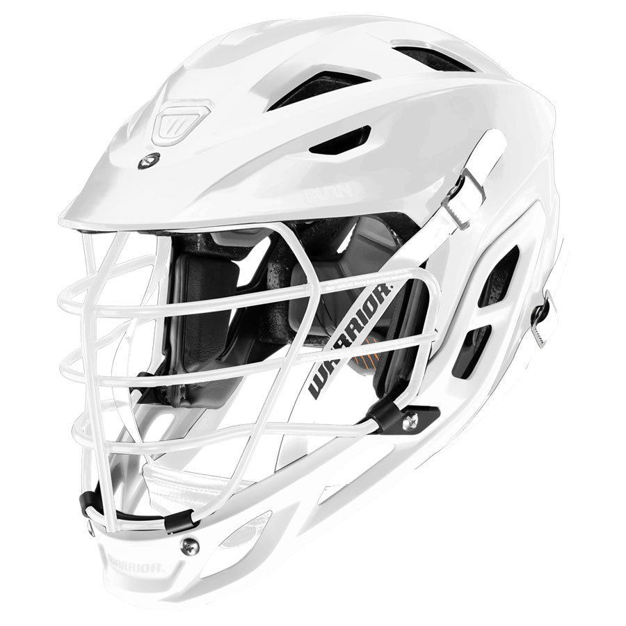 Warrior Burn Jr Lacrosse Helmet- White- deals EUC