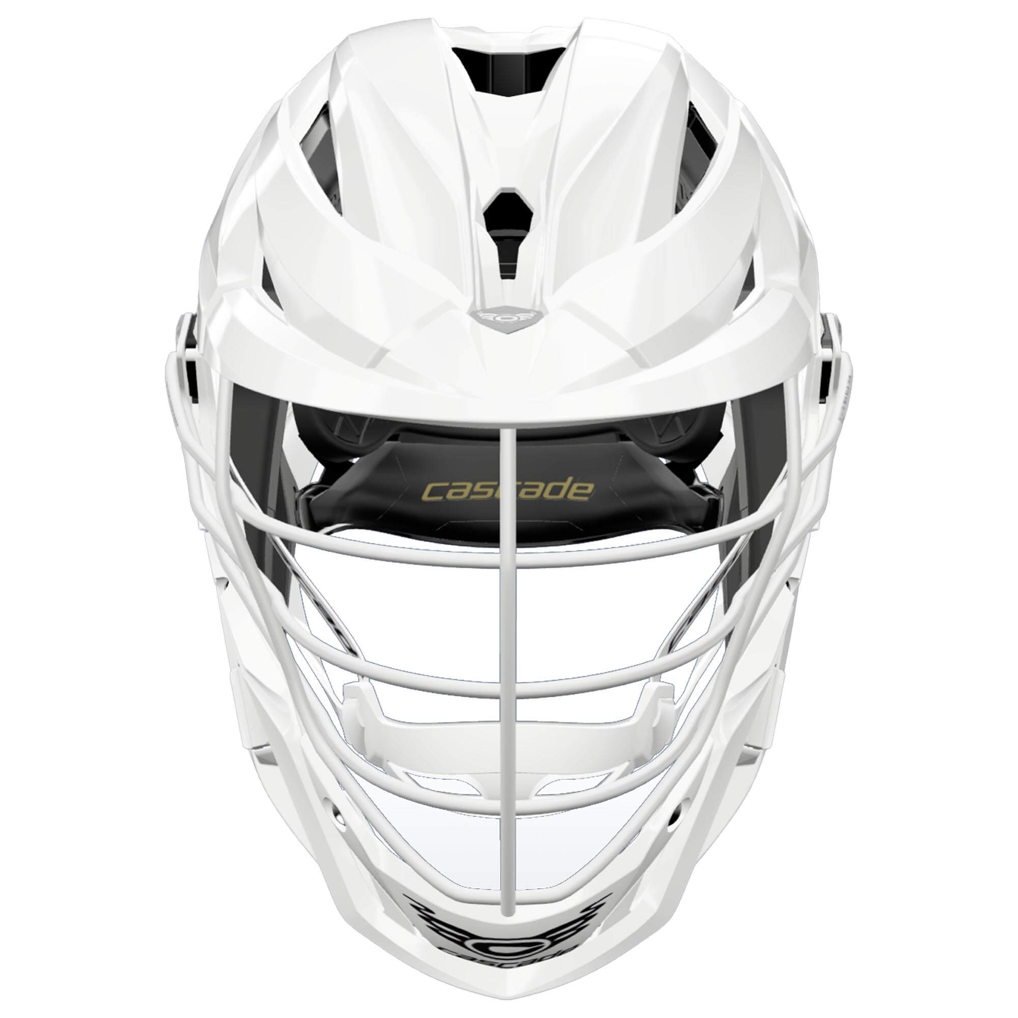 Cascade Z Lacrosse Helmet - White Shell - White Facemask | Top String Lacrosse