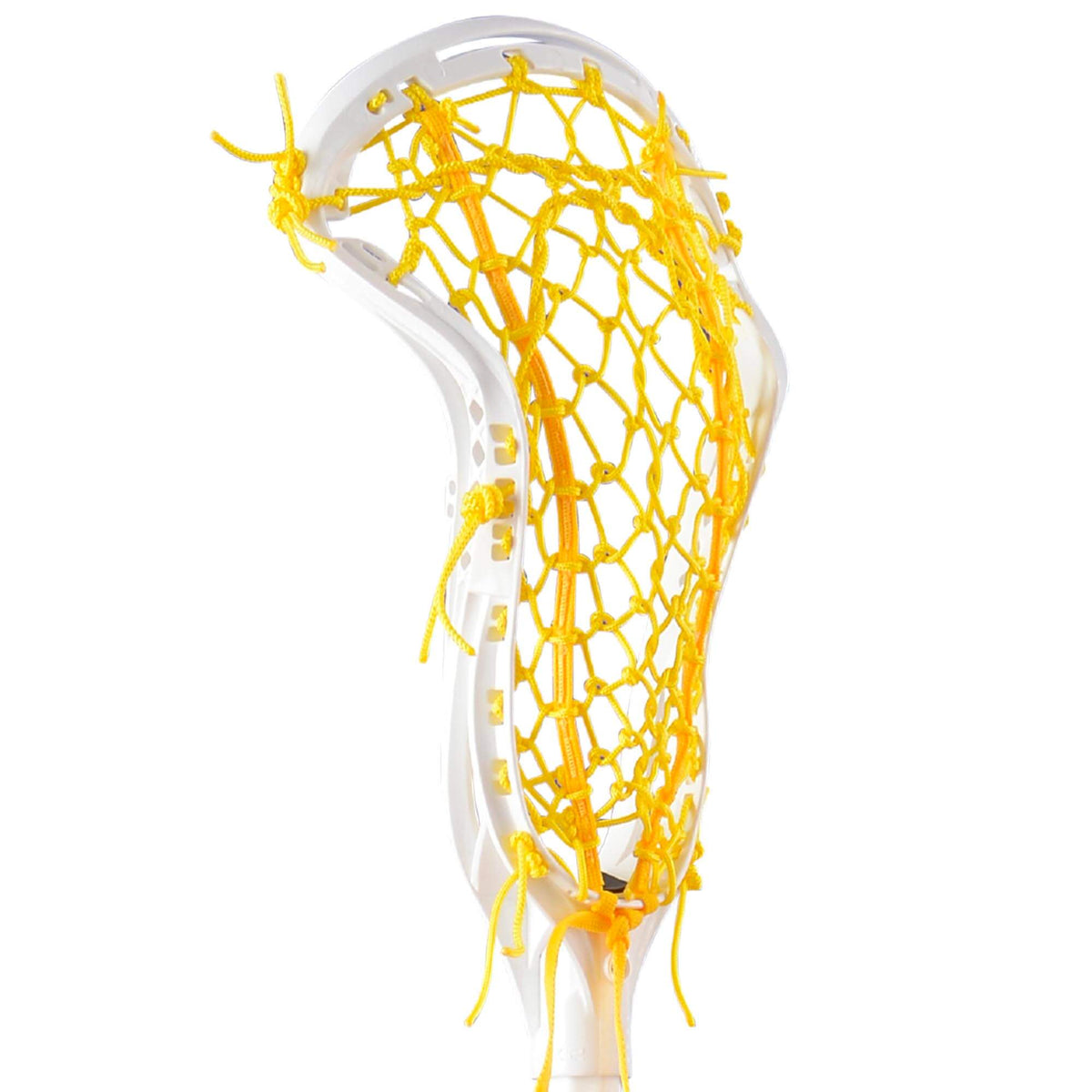Gait Apex 2 Women's Lacrosse Head - Flex Mesh - white - yellow | Top String Lacrosse