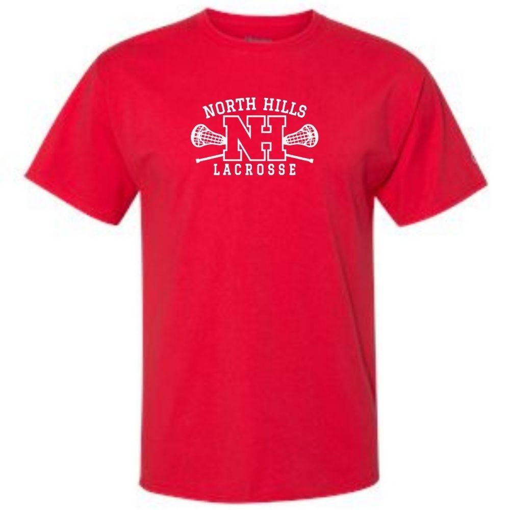 University Lacrosse Champion Premium T-Shirt - Red