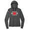 University Lacrosse New Era Ladies Heritage Blend Varsity Hoodie - Black - Top String Lacrosse