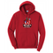 Red Hots National Core Fleece Pullover Hooded Sweatshirt - Red - Top String Lacrosse