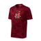 Red Hots National CamoHex Performance T-Shirt - Red - Top String Lacrosse
