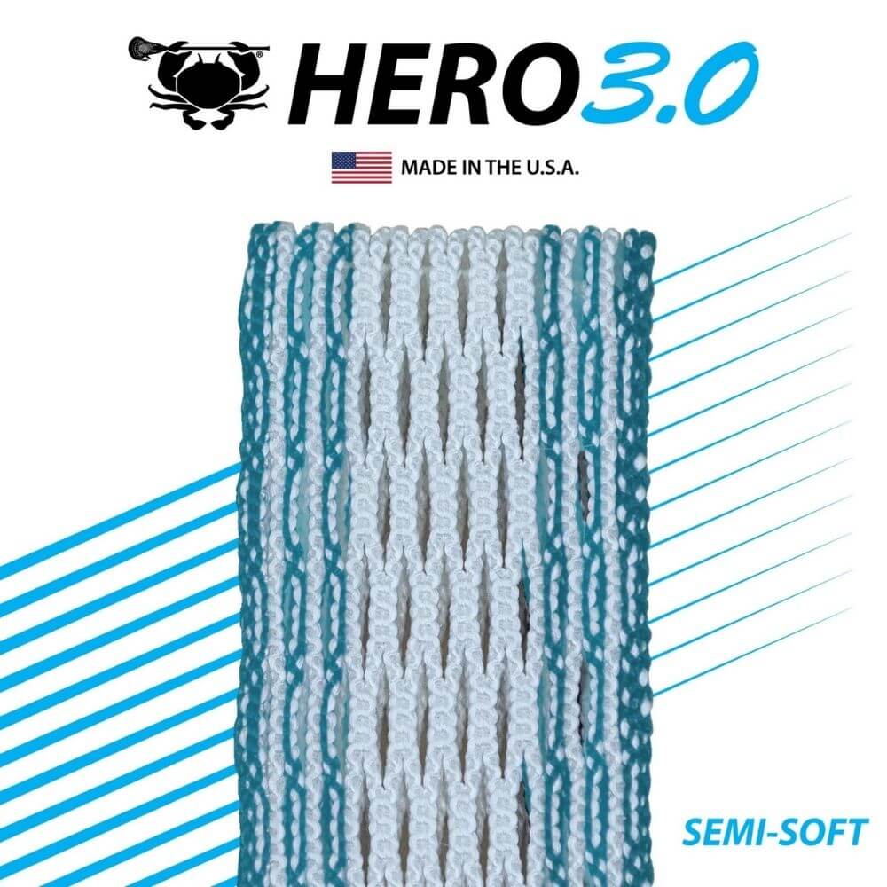 ECD Hero 3.0 Colors Storm Striker Lacrosse Mesh - Top String Lacrosse