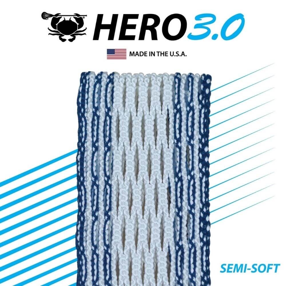 ECD Hero 3.0 Colors Storm Striker Lacrosse Mesh - Top String Lacrosse