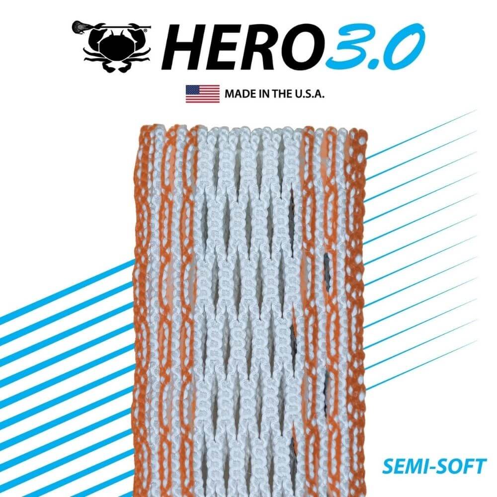 ECD Hero 3.0 Colors Storm Striker Lacrosse Mesh - Top String Lacrosse