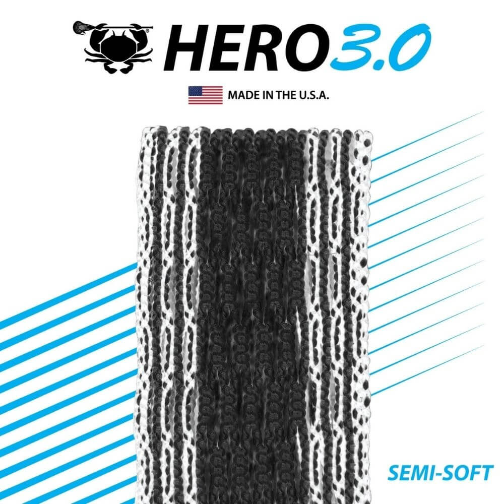 ECD Hero 3.0 Colors Storm Striker Lacrosse Mesh - Top String Lacrosse