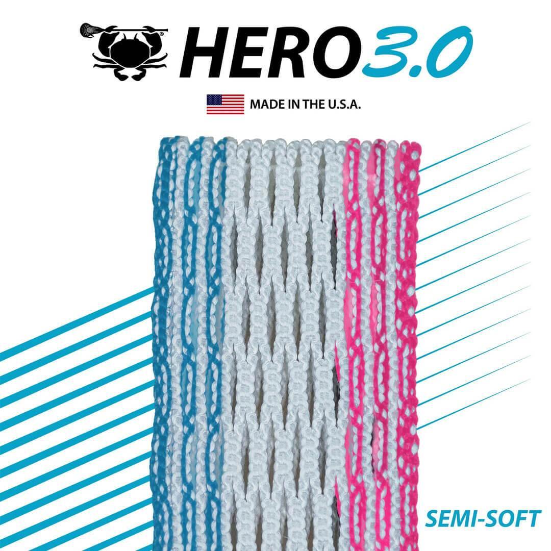 ECD Hero 3.0 LE South Beach Storm Striker Lacrosse Mesh - Top String Lacrosse