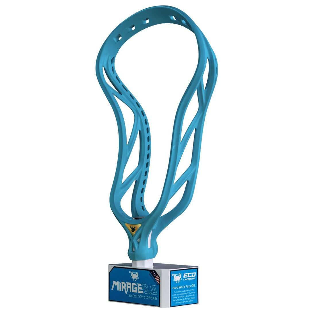 ECD Mirage 2.0 Limited Edition Signature Blue Lacrosse Head - Top String Lacrosse