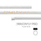 Epoch Dragonfly Pro C60 iQ8 Techno-Color LE Defense Lacrosse Shaft - White/Yellow - Top String Lacrosse