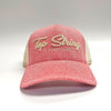 Top String Lacrosse Trucker Hat - Red/Birch