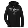 Top String Lacrosse Long Sleeve Hooded T-Shirt - Black