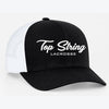 Top String Lacrosse Trucker Hat - Dark Navy/ White