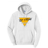 Top String Lacrosse Triangle Logo Hoodie - White