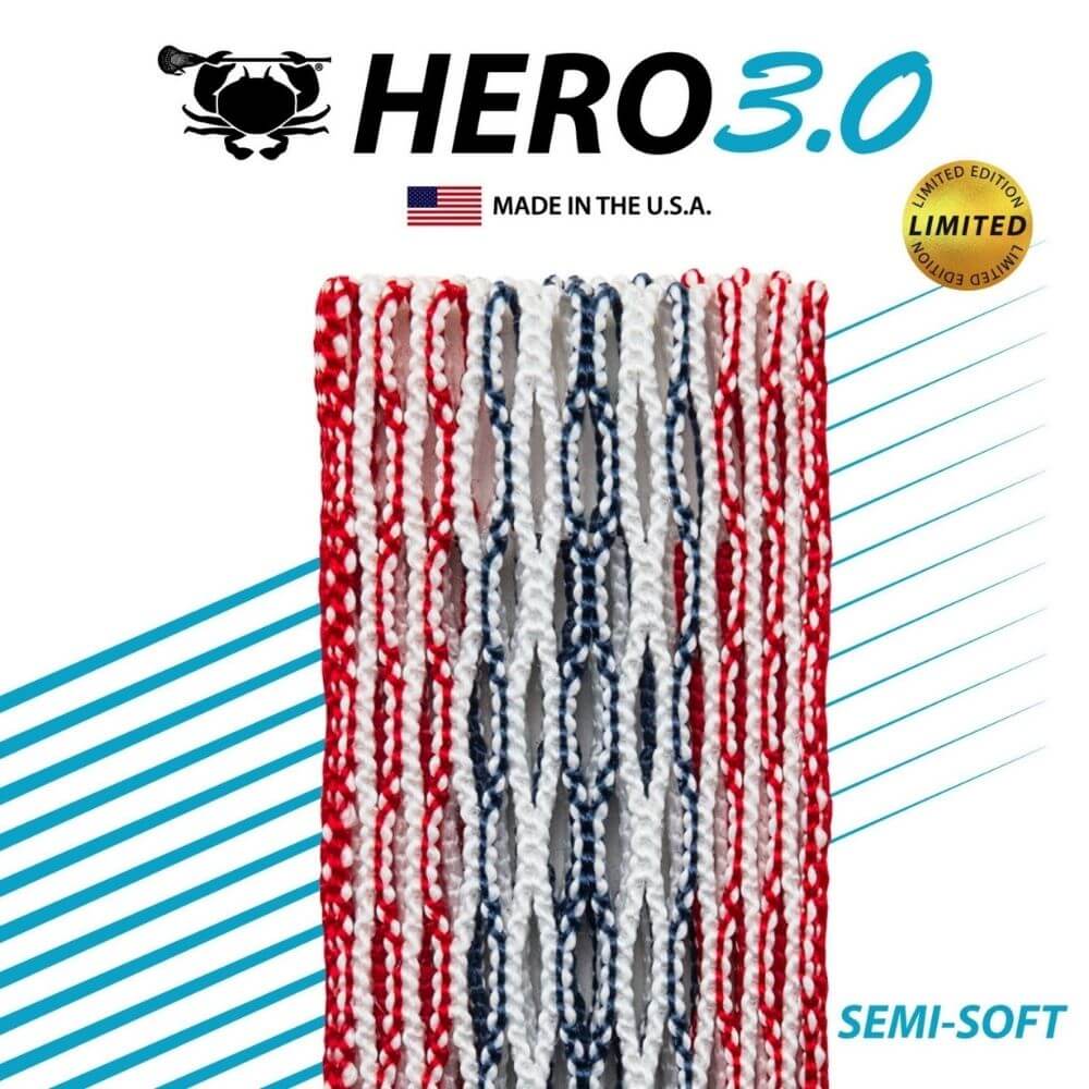 ECD Hero 3.0 USA 2021 Storm Striker LE Semi-Soft Lacrosse Mesh