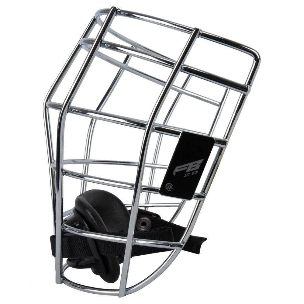 Warrior Fatboy Box Lacrosse Cage Face Mask 2.0 with Chin Strap | Top String Lacrosse