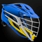 Cascade XRS Helmet - Royal Blue Shell - White Mask - Yellow Visor - Yellow Chin - Royal Blue Strap - Top String Lacrosse