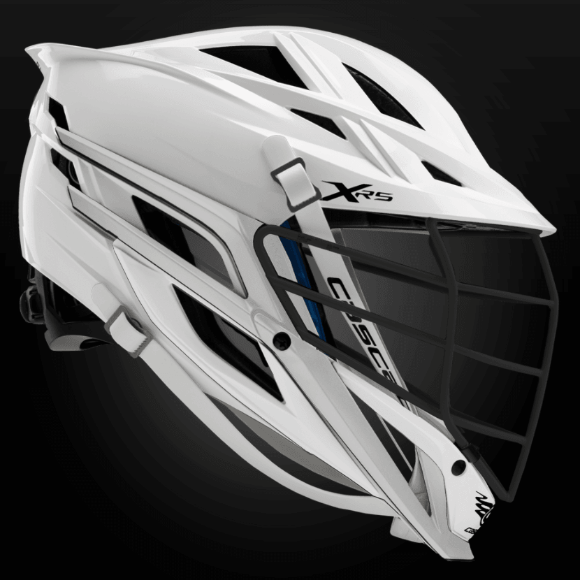 Cascade XRS Lacrosse Helmet - White Shell - Black Facemask