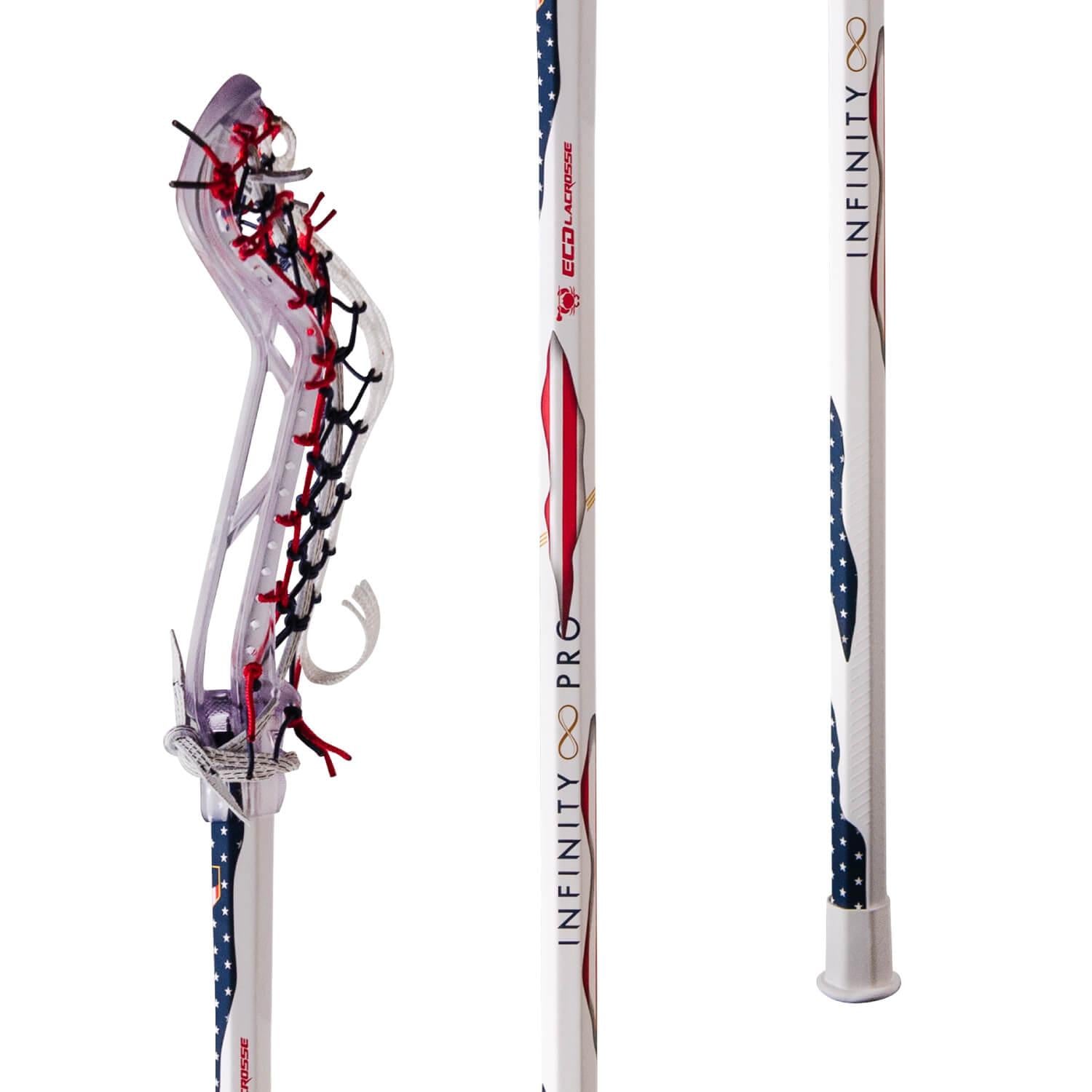 ECD Infinity Pro Clear USA 2022 Infinity Mesh Complete Women's Lacrosse Stick