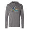 MYLA - Adult Long Sleeve Hooded T-Shirt - Grey - Top String Lacrosse