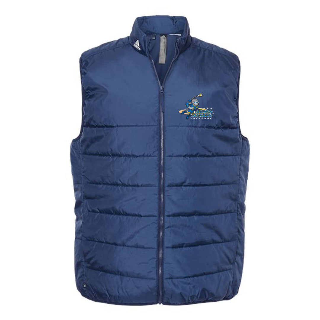 MYLA - Men's Lacrosse Adidas Puffer Vest Jacket - Navy