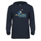 MYLA - Youth Performance Long Sleeve Hooded T-Shirt - Navy - Top String Lacrosse
