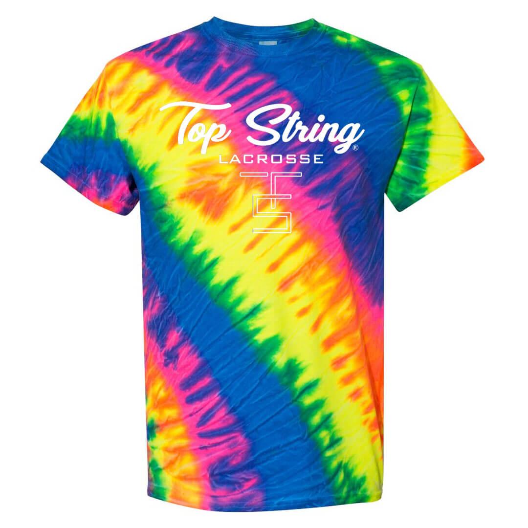 Top String Lacrosse Neon Tie Dye T-Shirt