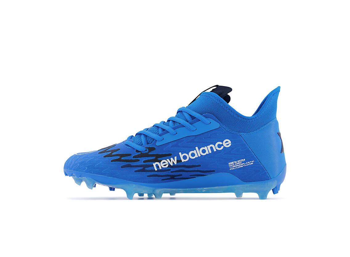 New Balance Burn X3 Blue Lacrosse Cleats - Top String Lacrosse