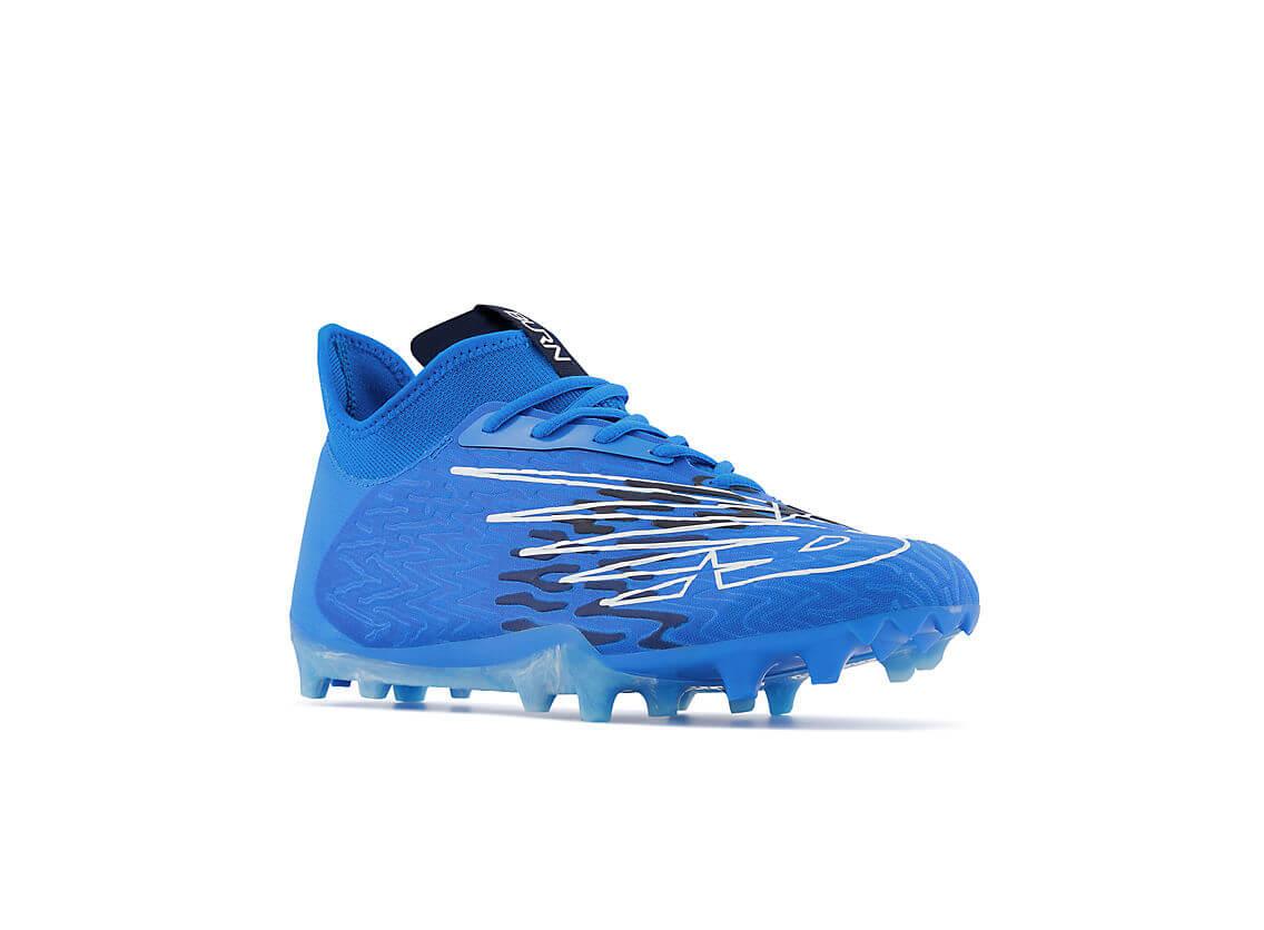 New Balance Burn X3 Blue Lacrosse Cleats - Top String Lacrosse