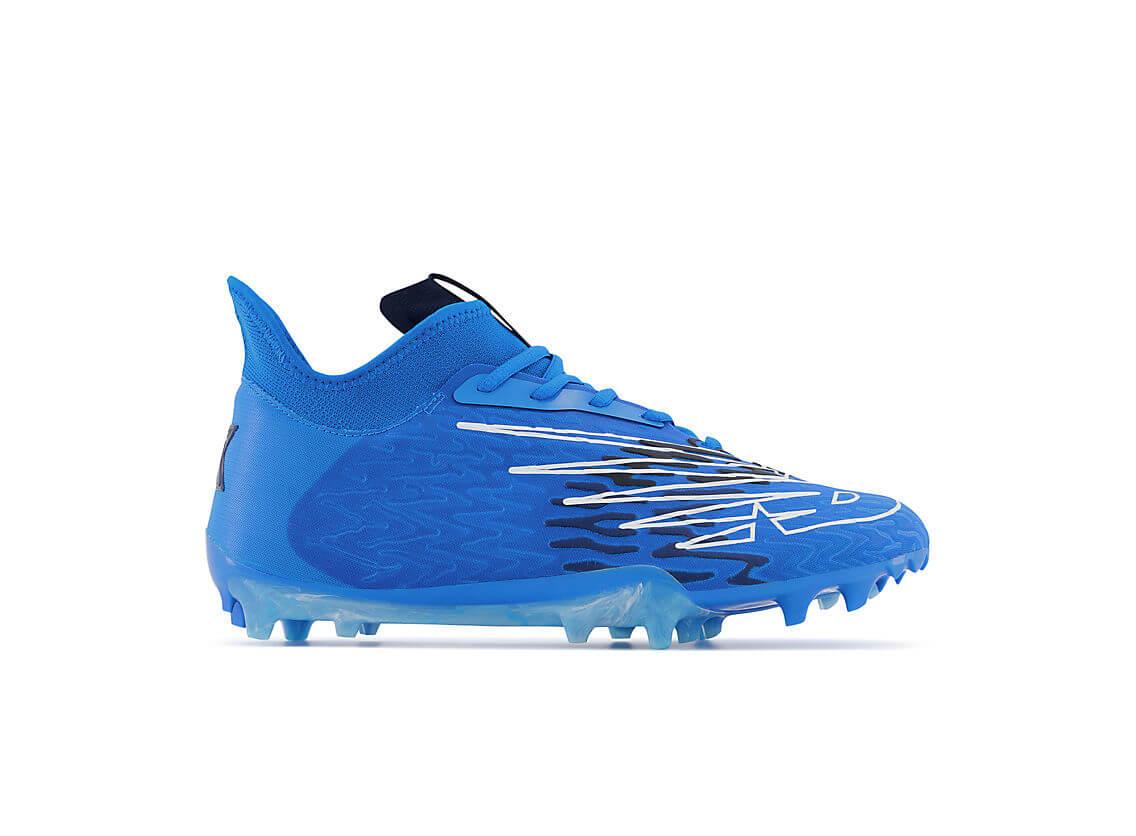 New Balance Burn X3 Blue Lacrosse Cleats - Top String Lacrosse