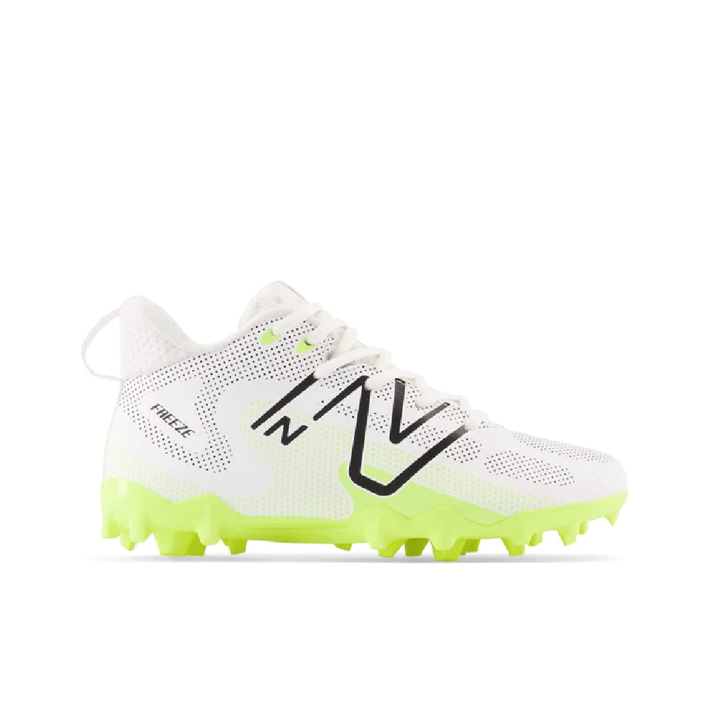 New Balance Freeze 4 Junior Lacrosse Cleats White Top String Lacrosse