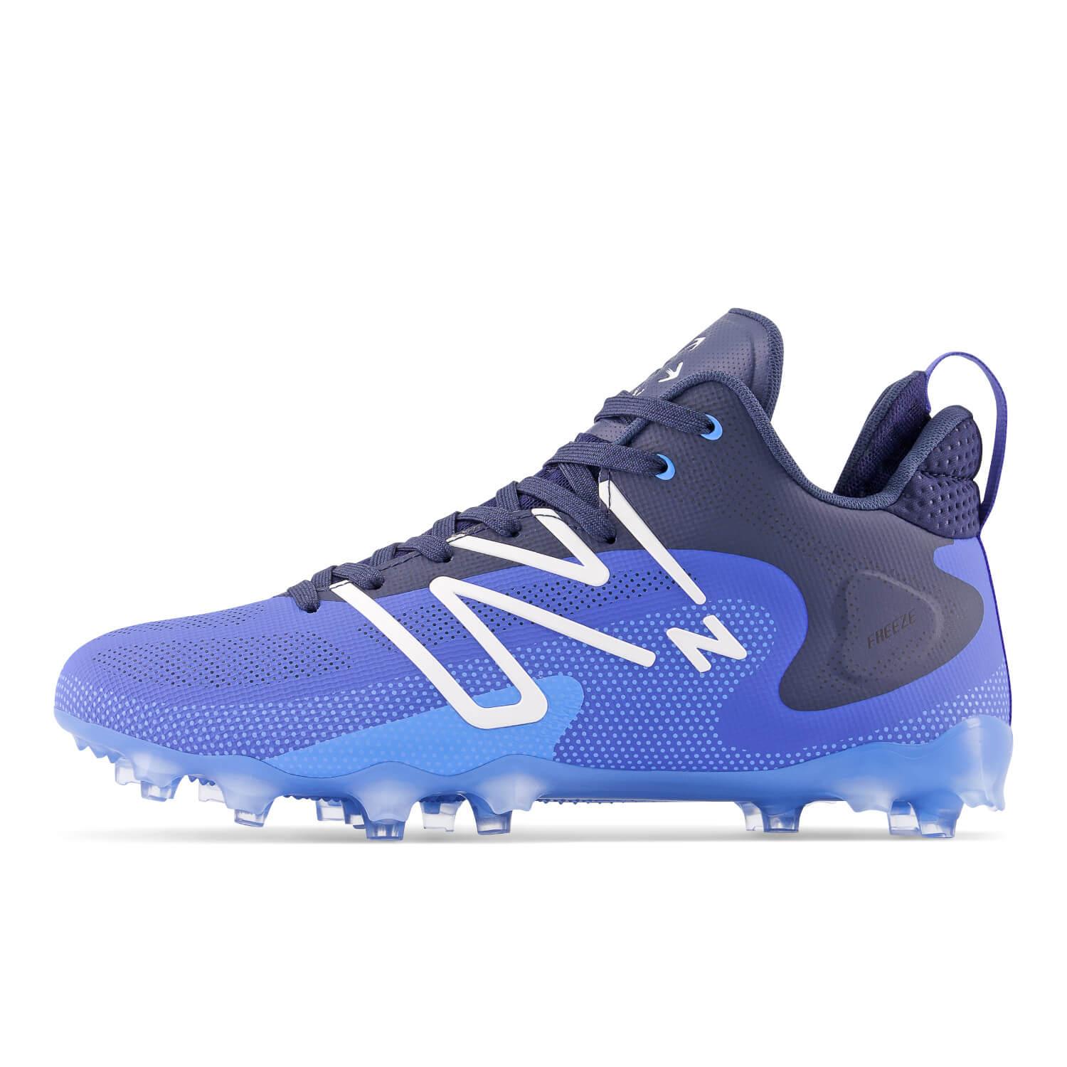 New Balance Freeze 4 Lacrosse Cleats - Blue - Top String Lacrosse