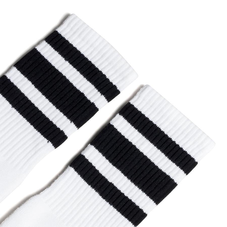 Socco Color Striped White Socks - Top String Lacrosse
