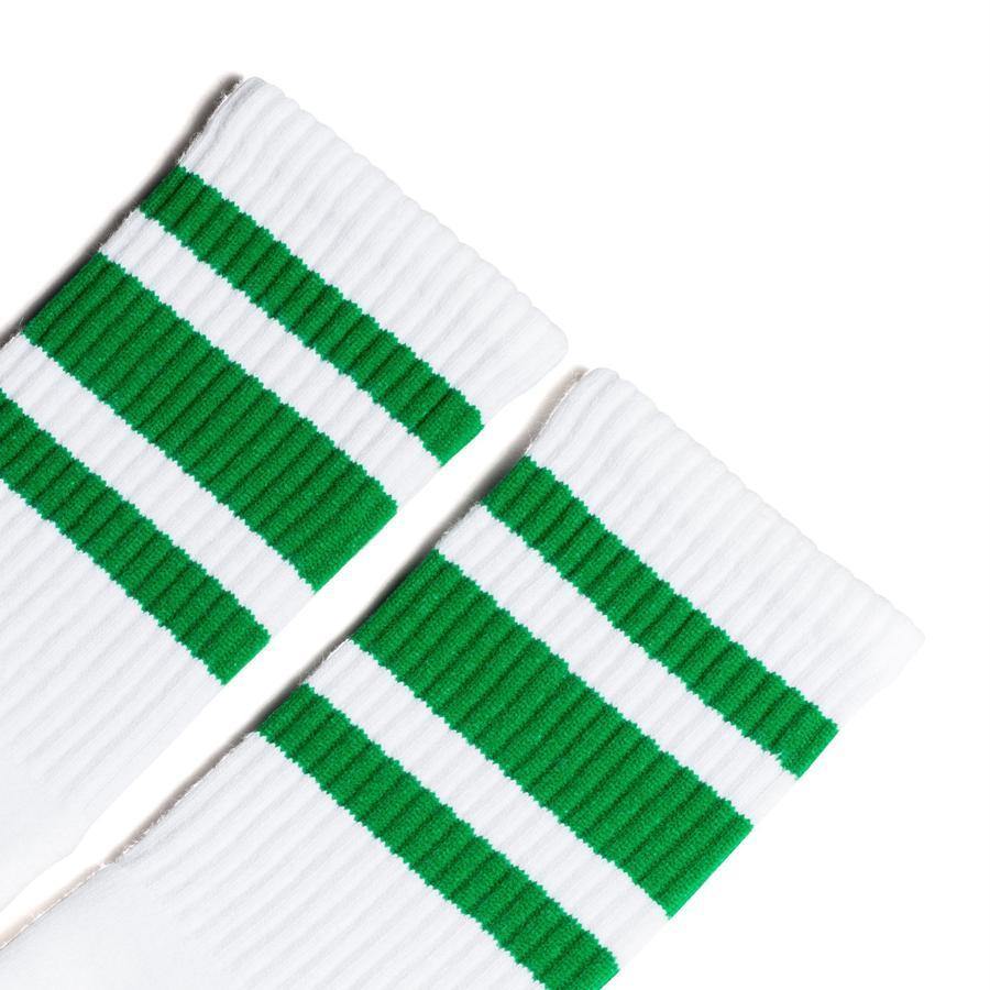 Socco Color Striped White Socks - Top String Lacrosse