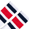 Socco Two Toned Color Striped White Socks