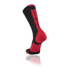TCK Baseline 3.0 Crew Lacrosse Sock - Black/Red